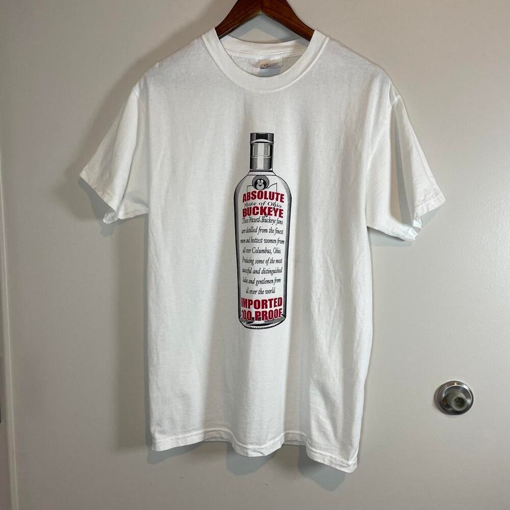 Ohio State Buckeyes Party Alcohol Medium Cotton Graphic T-shirt